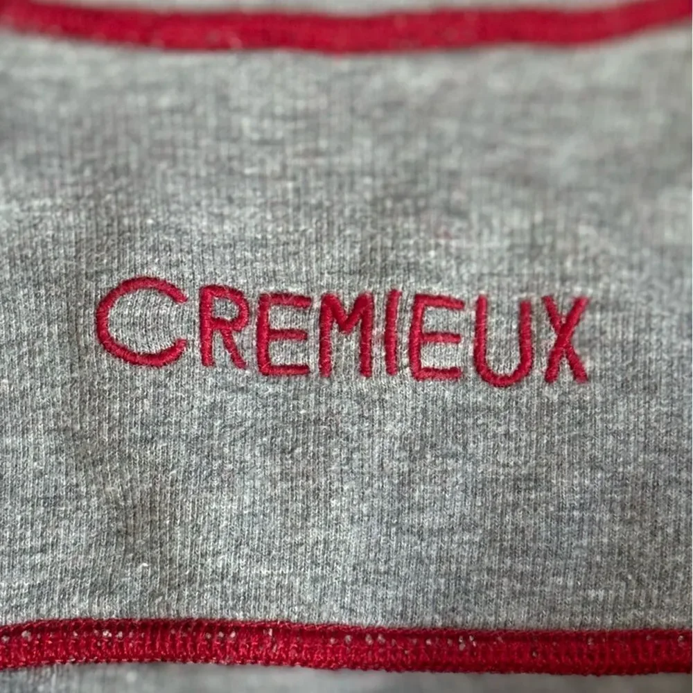 Cremieux Men's Red Light Gray Reversible 1/4 Zip Long‎ Sleeve Pullover Jacket